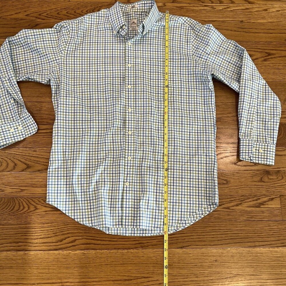 Peter Millar Mens Button Down Shirt Multicolor Plaid Long Sleeve Pocket Cotton L - Picture 6 of 16